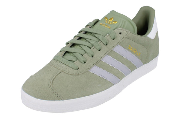 Adidas Originals Gazelle Mens Sneakers JQ0391 - Green Grey White - Photo 0