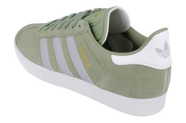 Adidas Originals Gazelle Mens Sneakers JQ0391 - Green Grey White - Photo 0