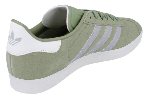 Adidas Originals Gazelle Mens Sneakers JQ0391 - Green Grey White - Photo 0