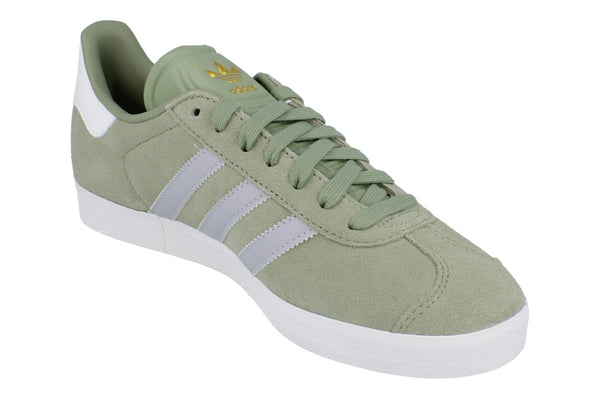 Adidas Originals Gazelle Mens Sneakers JQ0391 - Green Grey White - Photo 0