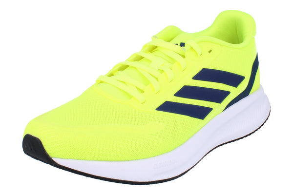 Adidas Runfalcon 5 Mens Running Trainers  JQ6980 - Yellow Blue White JQ6980 - Photo 0