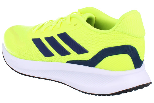 Adidas Runfalcon 5 Mens Running Trainers  JQ6980 - Yellow Blue White JQ6980 - Photo 0