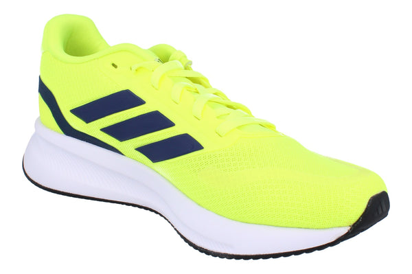 Adidas Runfalcon 5 Mens Running Trainers  JQ6980 - Yellow Blue White JQ6980 - Photo 0