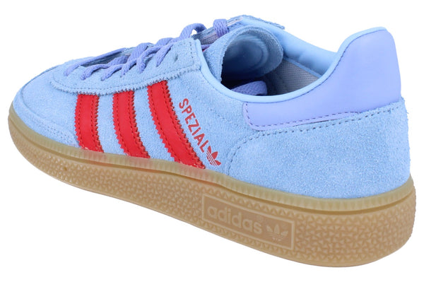Adidas Originals Handball Spezial Womens Trainers  JR3639 - Blue Red JR3639 - Photo 0