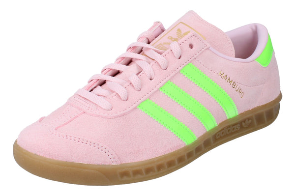 Adidas Originals Hamburg Womens Trainers  JS0683 - Pink Green Gold JS0683 - Photo 0