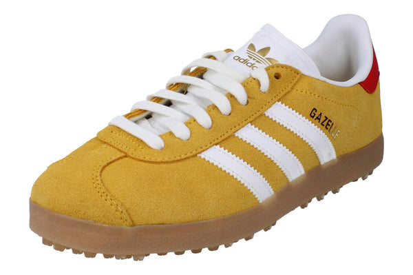 Adidas Gazelle Golf Mens Trainers Shoes JS1896 - Yellow White Red JS1896 - Photo 0