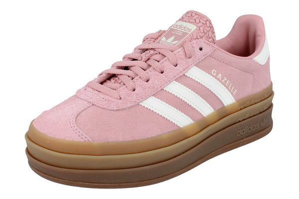 Adidas Originals Gazelle Bold Womens Trainers Sneakers JS3903 - Pink White Gum Js3903 - Photo 0