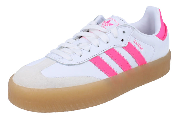Adidas Originals Sambae Womens Trainers Sneakers JS3940 - White Off White Pink JS3940 - Photo 0