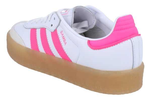 Adidas Originals Sambae Womens Trainers Sneakers JS3940 - White Off White Pink JS3940 - Photo 0