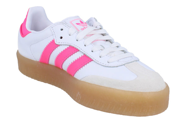 Adidas Originals Sambae Womens Trainers Sneakers JS3940 - White Off White Pink JS3940 - Photo 0