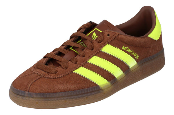Adidas Originals Muenchen Womens Trainers  JS3996 - Brown Yellow Gum JS3996 - Photo 0