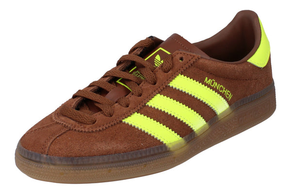 Adidas Originals Muenchen Womens Trainers  JS3996 - Brown Yellow Gum JS3996 - Photo 0
