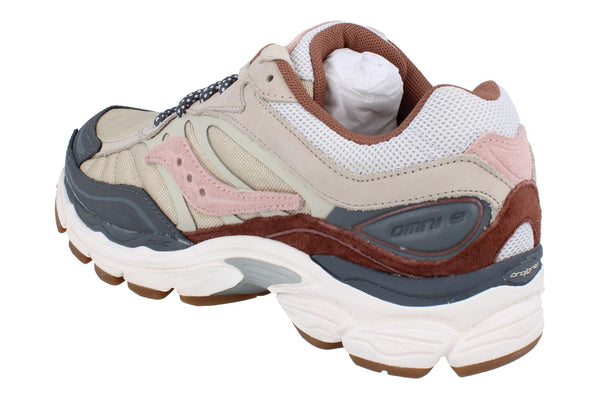 Saucony Progrid Omni 9 Mens Running Trainers S70807 Shoes  1 - Tan Grey Brown 1 - Photo 0