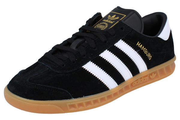Adidas Originals Hamburg Mens Trainers  S76696 - Black White Gum S76696 - Photo 0