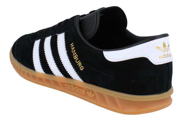 Adidas Originals Hamburg Mens Trainers  S76696 - Black White Gum S76696 - Photo 0