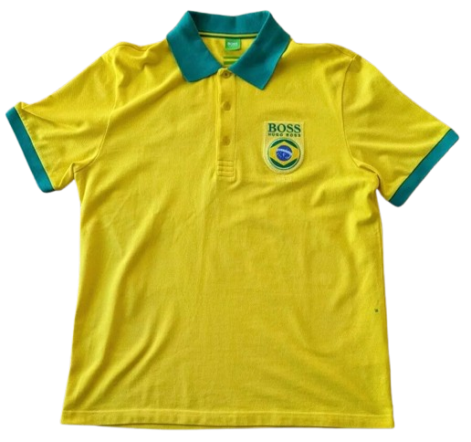 Hugo Boss Paddy Flag Brazil Mens T-Shirt - Large