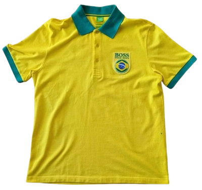 Hugo Boss Paddy Flag Brazil Mens T-Shirt - Large