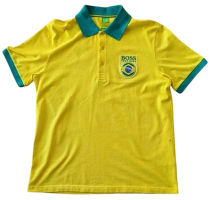 Hugo Boss Paddy Flag Brazil Mens T-Shirt - Large