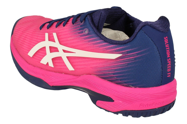 Asics Solution Speed Ff Womens Tennis Shoes 1042A002 Sneakers Trainers  700 - Pink Glo White 700 - Photo 0