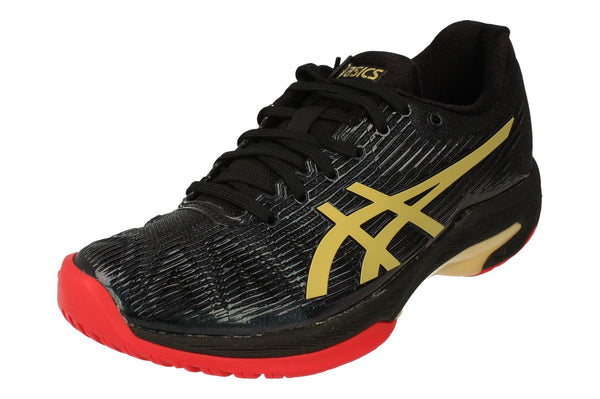 Asics Solution Speed Ff L.E. Womens Tennis Shoes 1042A047 Sneakers Trainers  001 - Black Rich Gold 001 - Photo 0