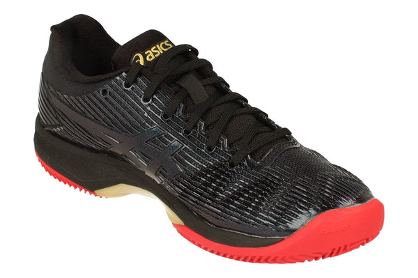 Asics Solution Speed Ff L.E. Clay Womens Tennis Shoes 1042A048 Sneakers Trainers  001 - Black Rich Gold 001 - Photo 0