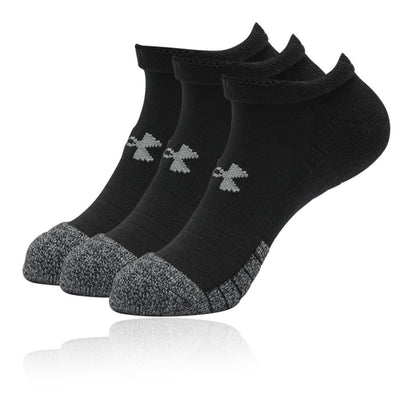 Under Armour Heat Gear No Show Unisex Socks UK 3 to UK 7.5 - 3 Pack - 1346755