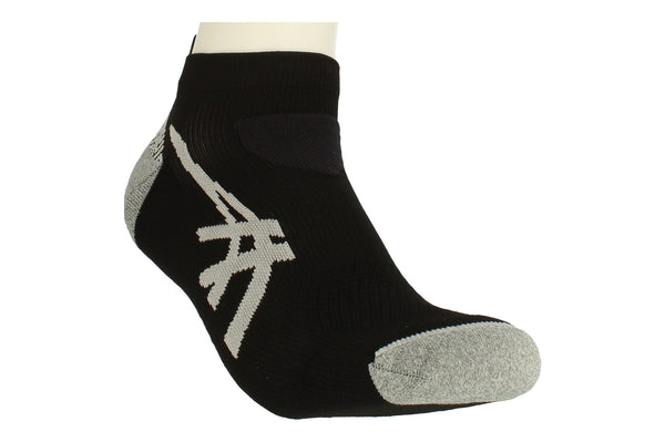 Asics Made for Sport Unisex Cushoning Ped/Trainer Socks Black 152005 0904