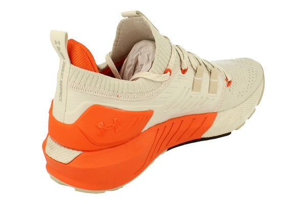 Under Armour Project Rock 3 Mens Trainers 3023004  111 - White Orange 111 - Photo 0