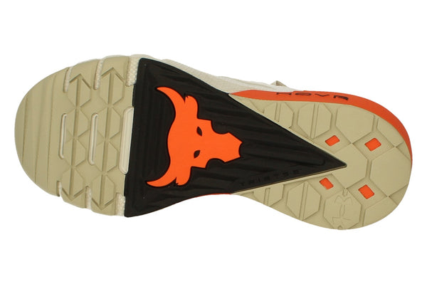 Under Armour Project Rock 3 Mens Trainers 3023004  111 - White Orange 111 - Photo 0