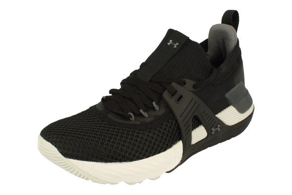 Under Armour Project Rock 4 Mens Trainers 3023695  001 - Black White 001 - Photo 0