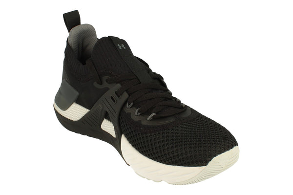 Under Armour Project Rock 4 Mens Trainers 3023695  001 - Black White 001 - Photo 0