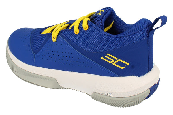 Under Armour GS Sc 3Zero IV Basketball Trainers 3023918  403 - Blue White 403 - Photo 0