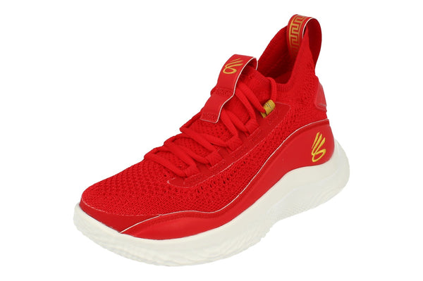 Under Armour Curry 8 Cny GS Basketball Trainers 3024036  600 - Red 600 - Photo 0
