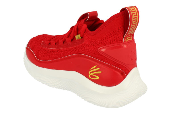 Under Armour Curry 8 Cny GS Basketball Trainers 3024036  600 - Red 600 - Photo 0