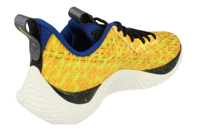 Under Armour Curry 10 Bang Bang Mens Basketball Trainers 3026272  700 - Yellow Black 700 - Photo 2