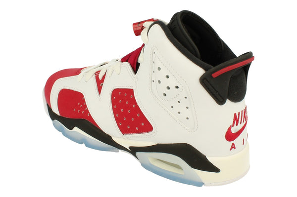 Nike Air Jordan 6 Retro GS Trainers 384665  106 - White Carmine Black 106 - Photo 0