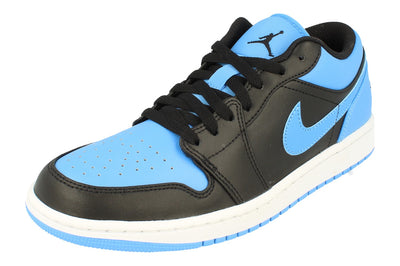 Nike Air Jordan 1 Low Mens Trainers 553558  041 - Black University Blue 041 - Photo 0