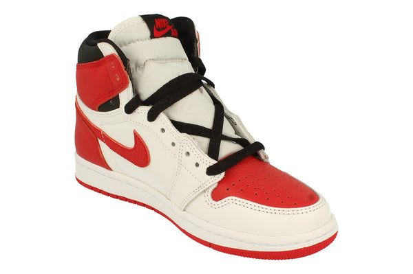 Nike Air Jordan 1 Retro High Og Mens Basketball Trainers 555088  555088 - White University Red Black 161 - Photo 0