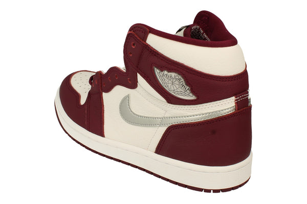 Nike Air Jordan 1 Retro High Og Mens Basketball Trainers 555088  555088 - Bordeaux Silver White 611 - Photo 0
