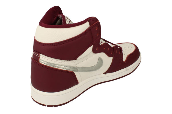 Nike Air Jordan 1 Retro High Og Mens Basketball Trainers 555088  555088 - Bordeaux Silver White 611 - Photo 0