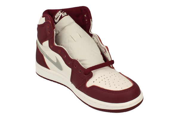 Nike Air Jordan 1 Retro High Og Mens Basketball Trainers 555088  555088 - Bordeaux Silver White 611 - Photo 0