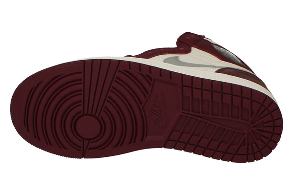 Nike Air Jordan 1 Retro High Og Mens Basketball Trainers 555088  555088 - Bordeaux Silver White 611 - Photo 0