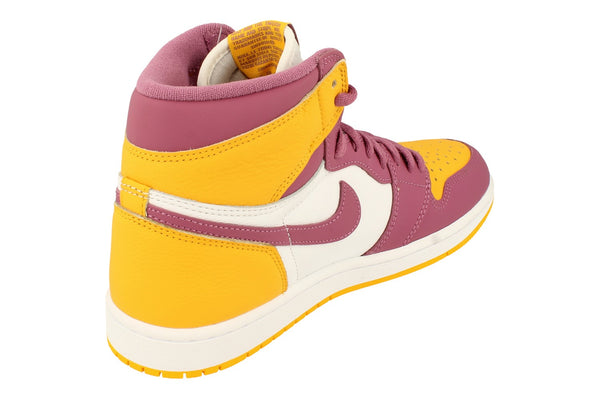 Nike Air Jordan 1 Retro High Og Mens Basketball Trainers 555088 706 - University Gold Light Bordeaux 706 - Photo 0
