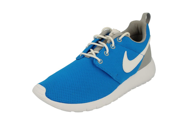 Nike Rosherun GS Trainers 599728  412 - Photo Blue White Wolf Grey 412 - Photo 0