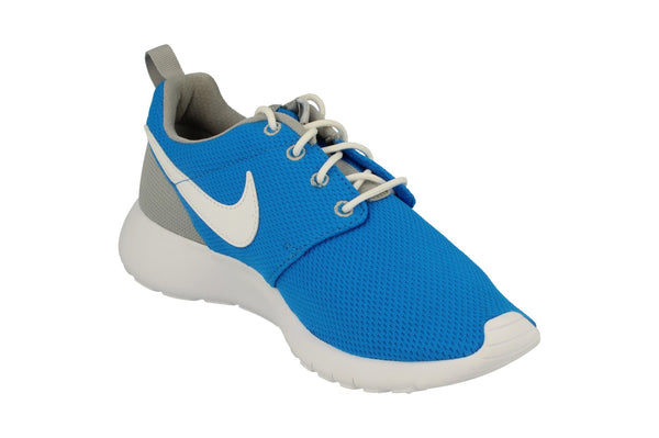 Nike Rosherun GS Trainers 599728  412 - Photo Blue White Wolf Grey 412 - Photo 0