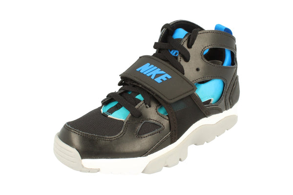 Nike Trainer Huarache GS Hi Top Trainers 705254  044 - Black Photo Blue Black 044 - Photo 0