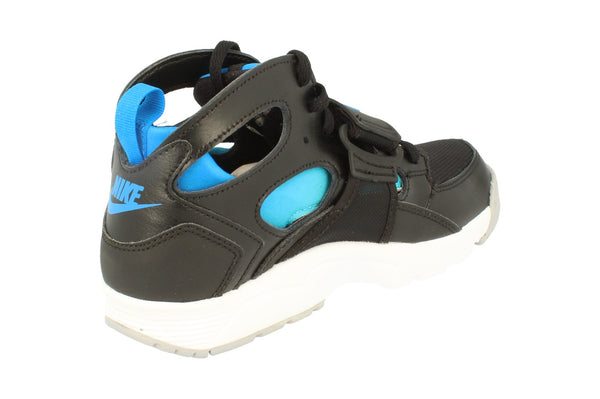 Nike Trainer Huarache GS Hi Top Trainers 705254  044 - Black Photo Blue Black 044 - Photo 0