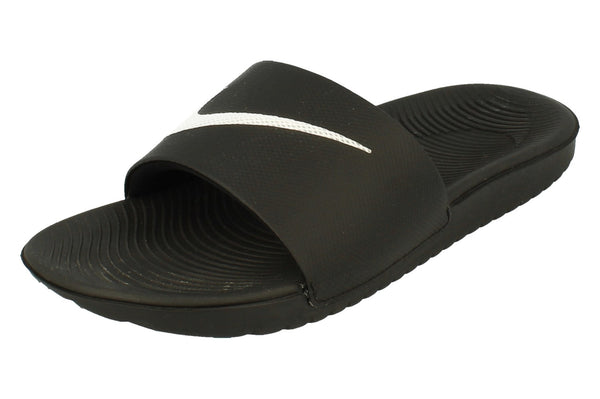 Nike Kawa Slide Gs/Ps 819352 Junior Slides  001 - Black White 001 - Photo 0
