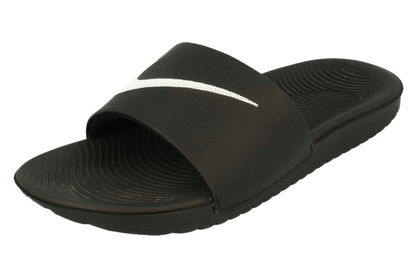Nike Kawa Slide Gs/Ps 819352 Junior Slides  001 - Black White 001 - Photo 0