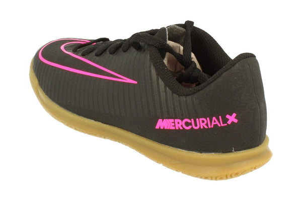 Nike Junior Mercurial Vortex III IC Football Boots 831953 Trainers  006 - Black Pink Blast 006 - Photo 0